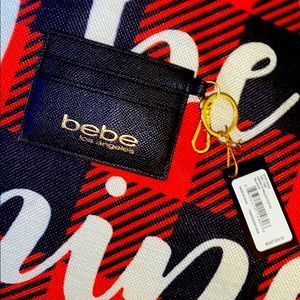 BEBE CREDIT CARD WALLET CLIP ON KEY CHAIN 🥰